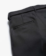 MR.OLIVE / RETRO POLYESTER TWILL / BELTED WIDE TAPERED PANTS / M-19101