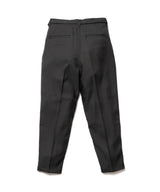 MR.OLIVE / RETRO POLYESTER TWILL / BELTED WIDE TAPERED PANTS / M-19101