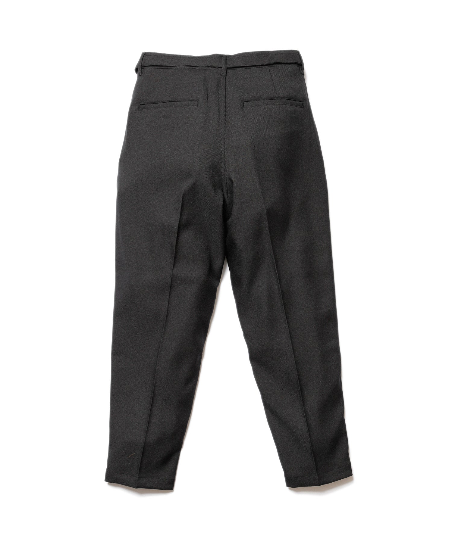 MR.OLIVE / RETRO POLYESTER TWILL / BELTED WIDE TAPERED PANTS / M-19101