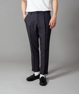MR.OLIVE / RETRO POLYESTER TWILL / ONE PLEATS STA-PREST TAPERED PANTS