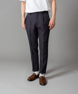 MR.OLIVE / RETORO POLYESTER TWILL / EASY ONE PLEATS STA-PREST TAPERED PANTS / M-222120