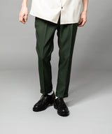 MR.OLIVE / RETORO POLYESTER TWILL / EASY ONE PLEATS STA-PREST TAPERED PANTS / M-222120