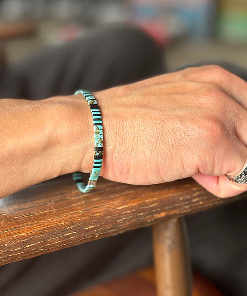 Multi Stripe BR & AK -Turquoise-