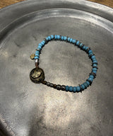 Smily Concho Beads -Blue- / NKHK-430BL