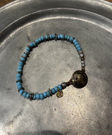 Smily Concho Beads -Blue- / NKHK-430BL