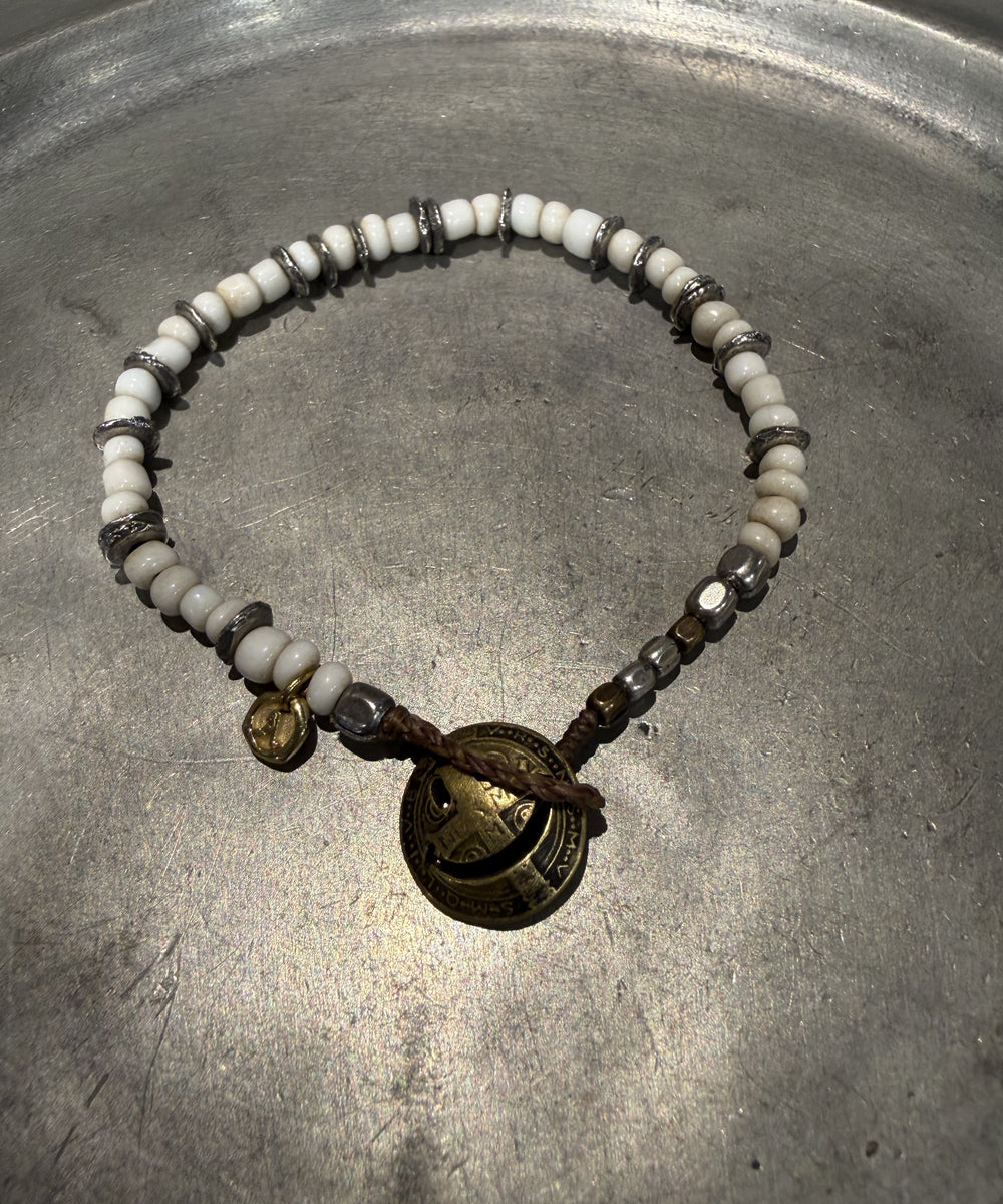 Smily Concho Beads -White- / NKHK-430WH