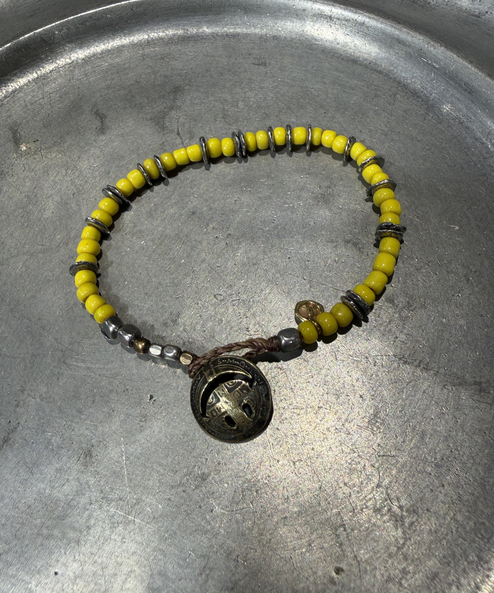 Smily Concho Beads -Yellow- / NKHK-430YW