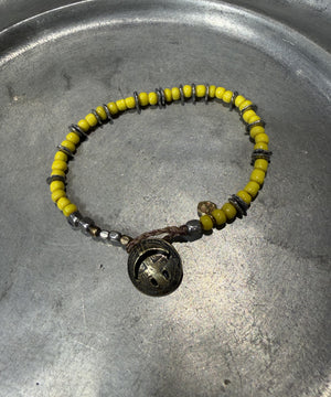 Smily Concho Beads -Yellow- / NKHK-430YW