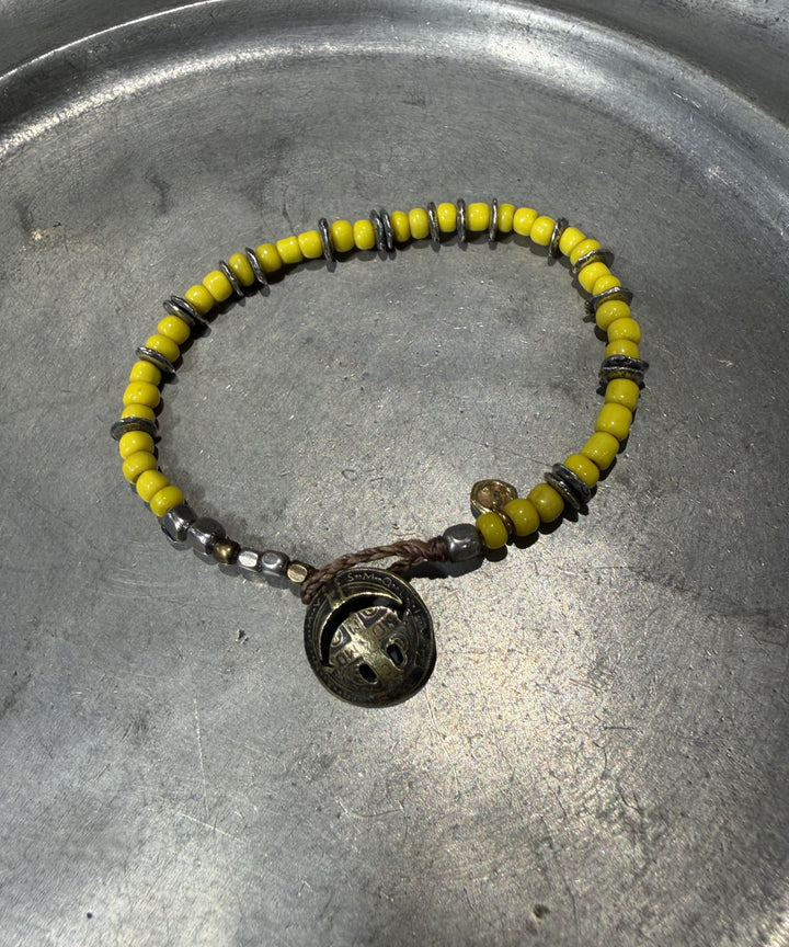Smily Concho Beads -Yellow- / NKHK-430YW