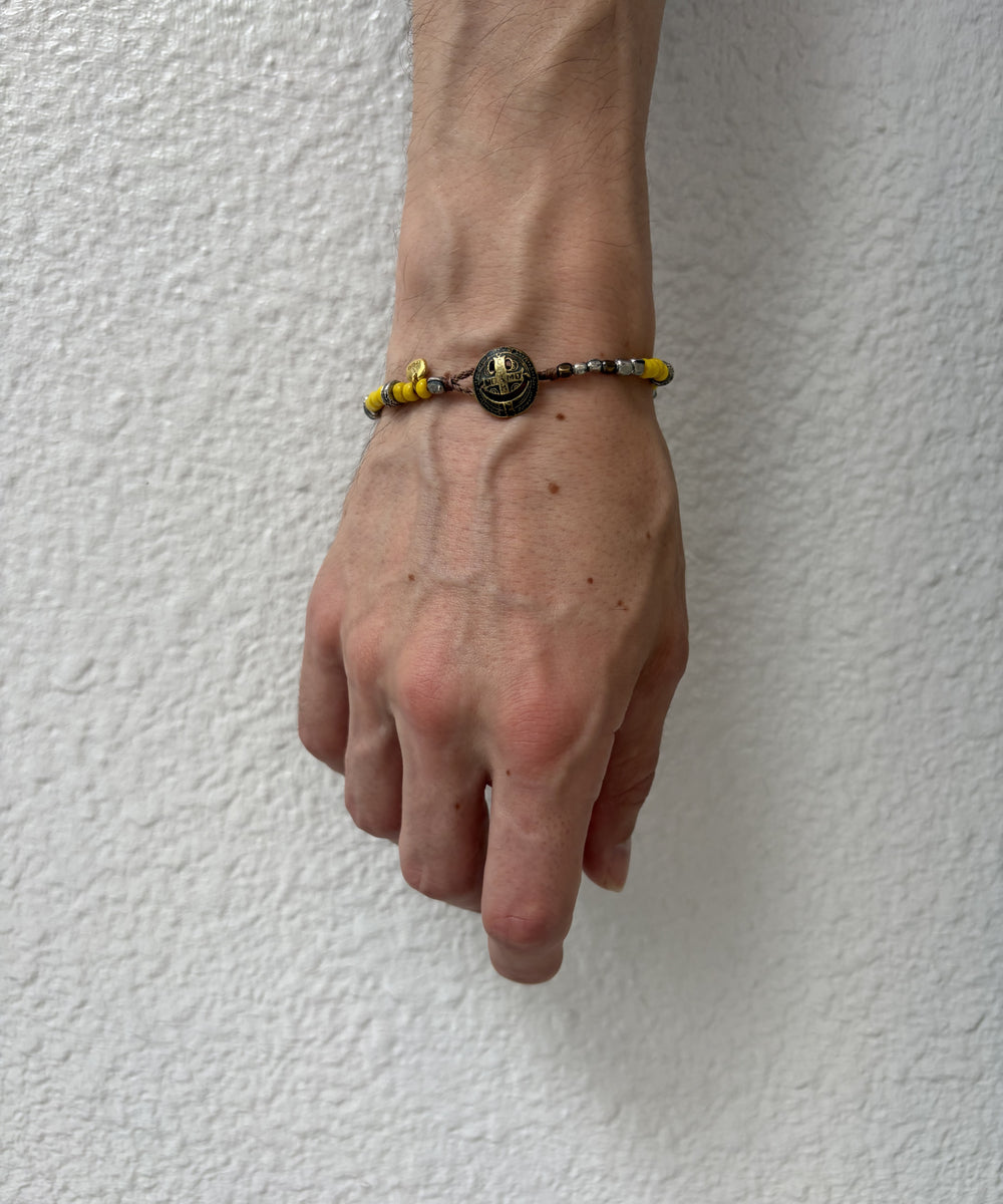 Smily Concho Beads -Yellow- / NKHK-430YW