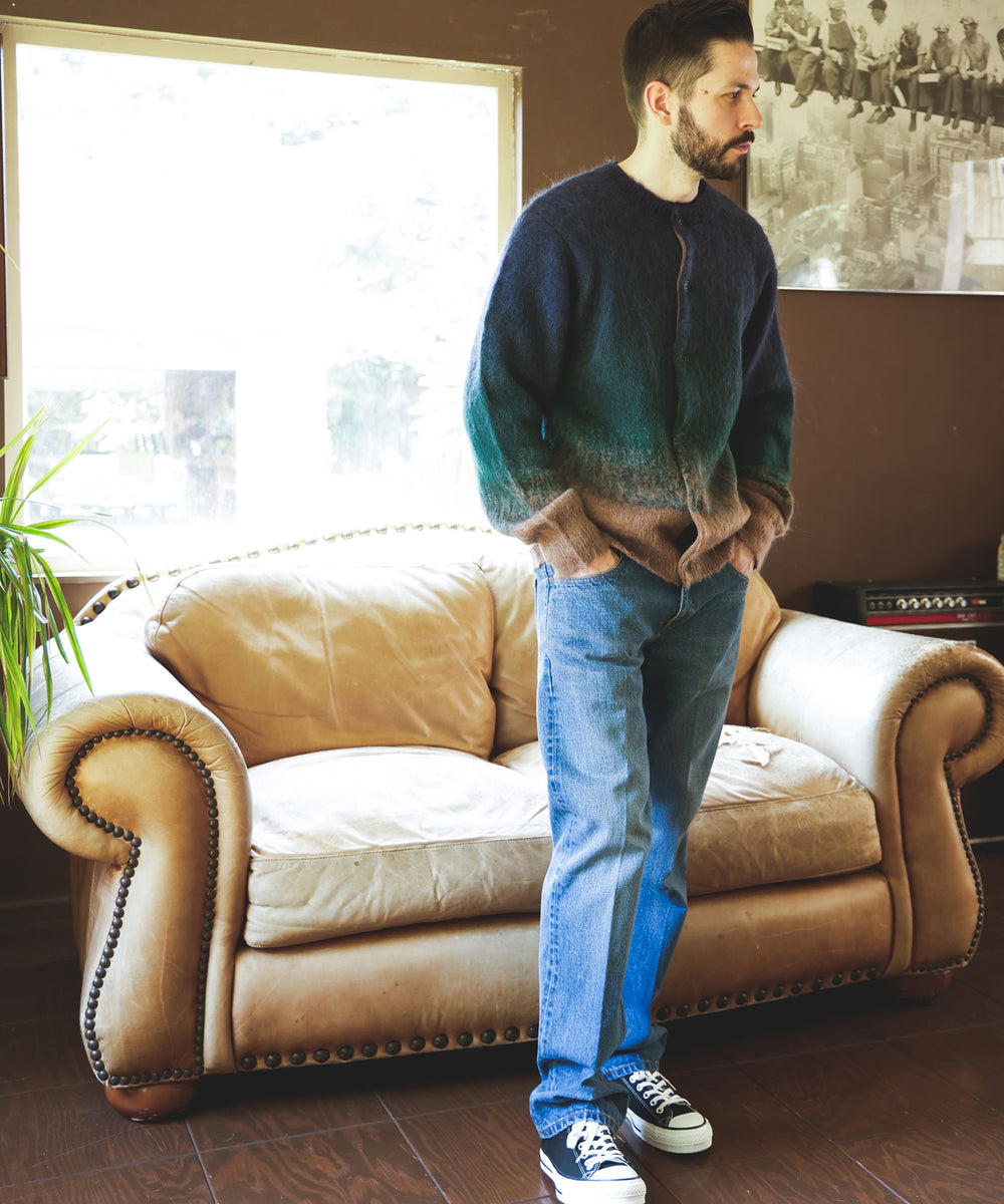GRADATION MOHAIR KNIT / 6-BUTTON CARDIGAN / M253139
