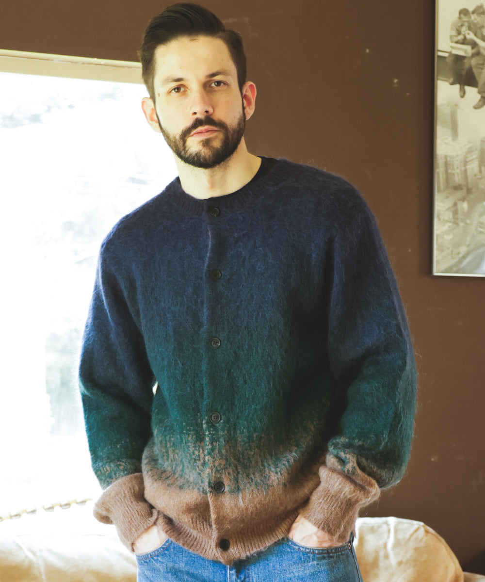 GRADATION MOHAIR KNIT / 6-BUTTON CARDIGAN / M253139