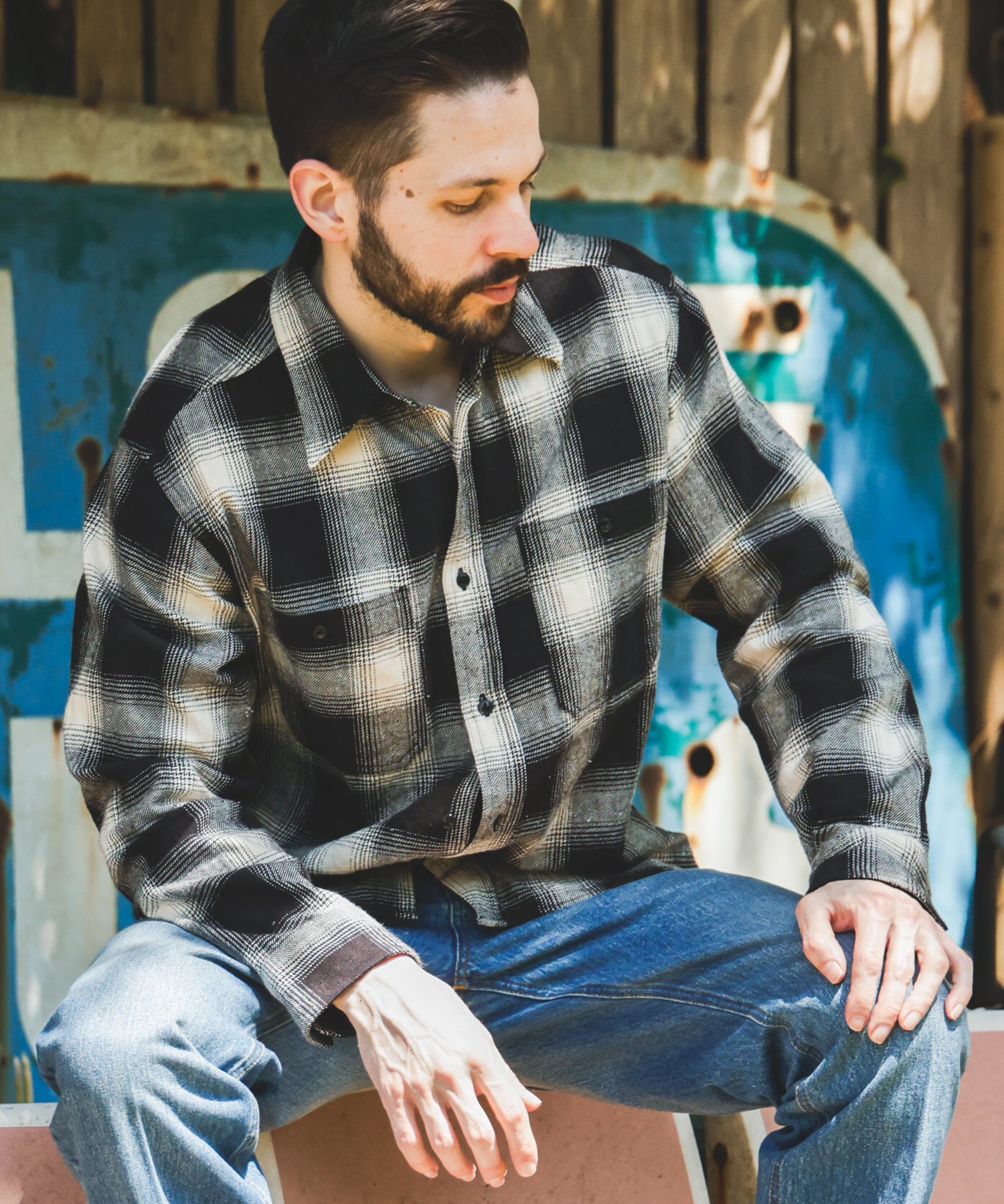 OMBRE CHECK NEL / WORK SHIRT / M253120 – MR.OLIVE ONLINE STORE