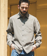 T/R POWDER POPLIN CLOTH / REGULAR COLLAR SHIRT / M253101