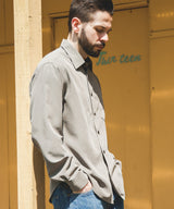 T/R POWDER POPLIN CLOTH / REGULAR COLLAR SHIRT / M253101
