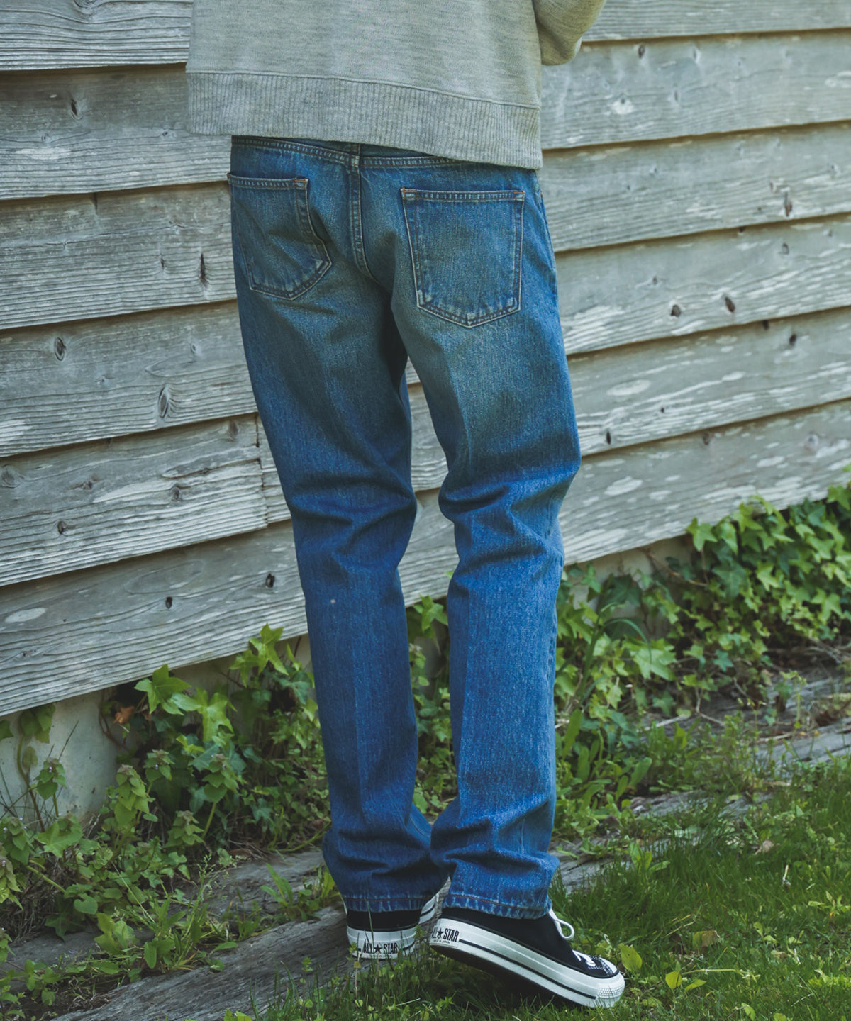 14oz SELVAGE DENIM / USED STANDARD STRAIGHT JEANS / M253108 – MR