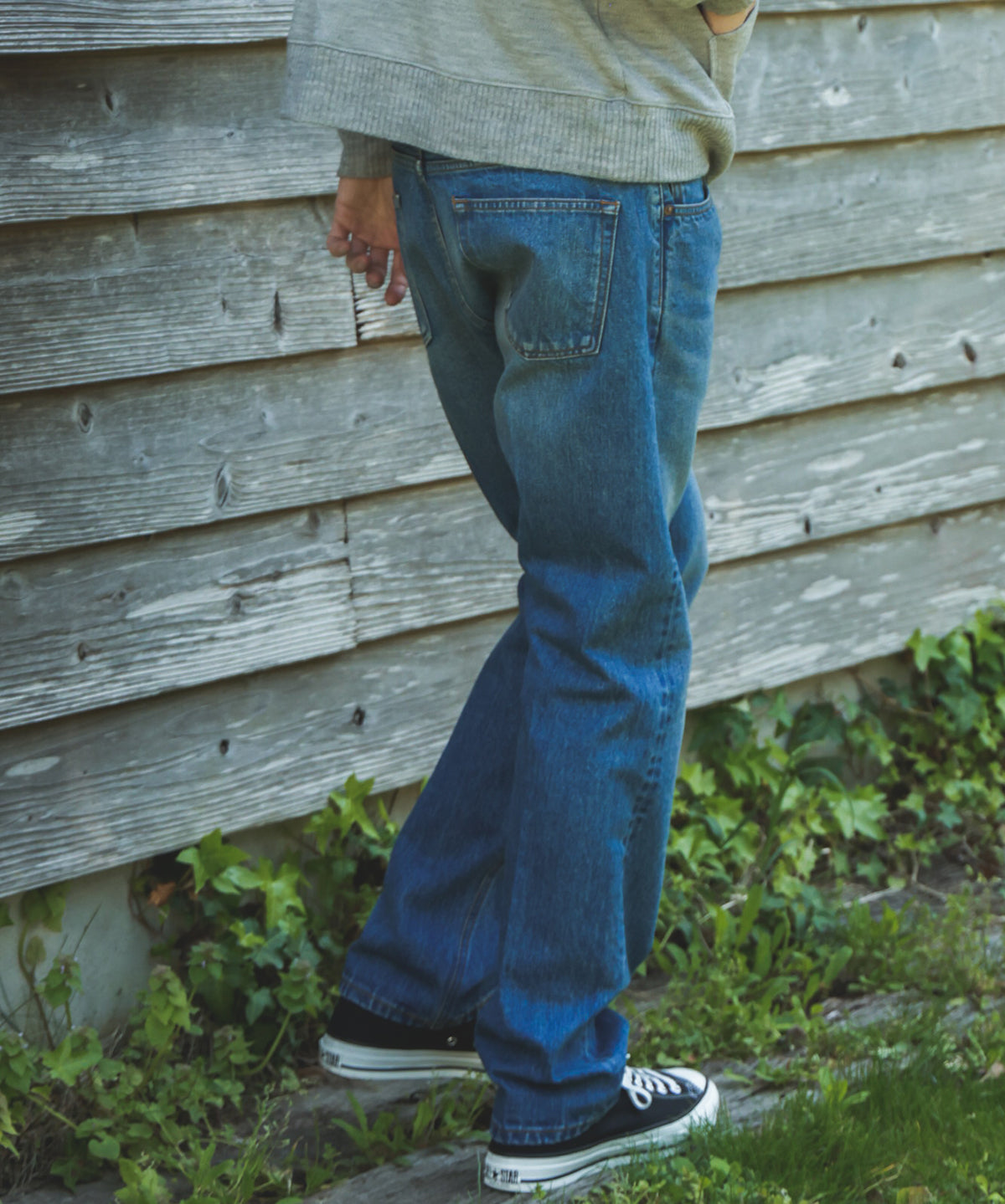14oz SELVAGE DENIM / USED STANDARD STRAIGHT JEANS / M253108 – MR