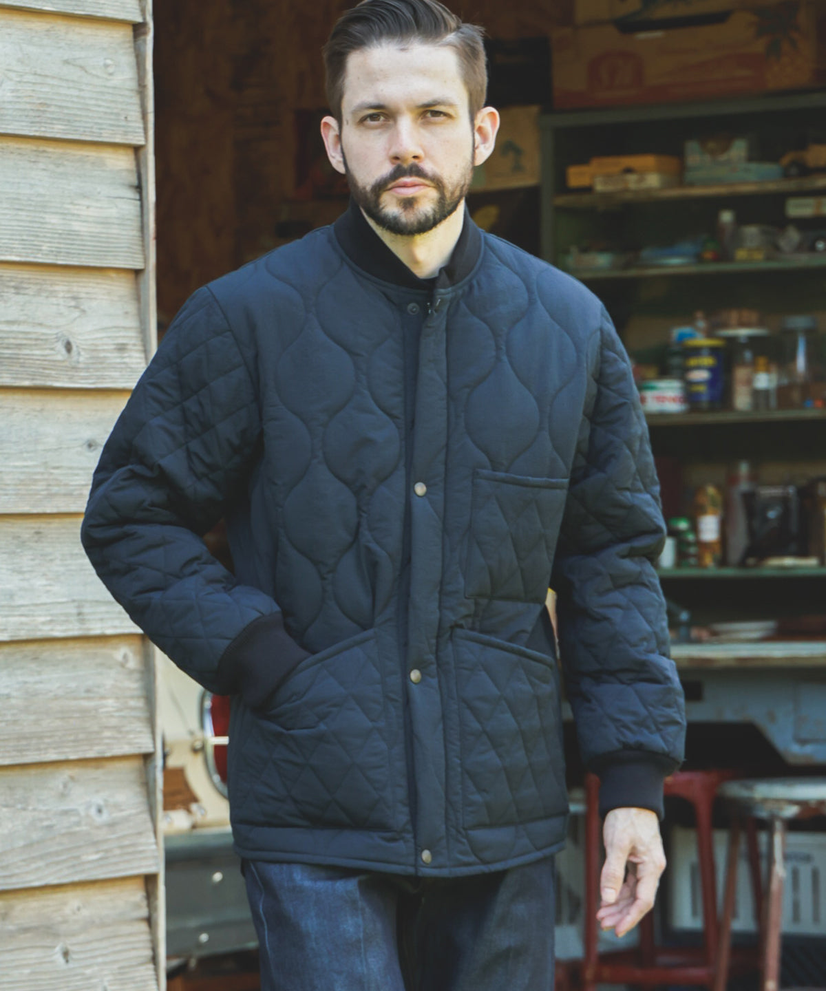 LIGHT SHELL QUILTED NYLON / CWU-9P JACKET / M253137