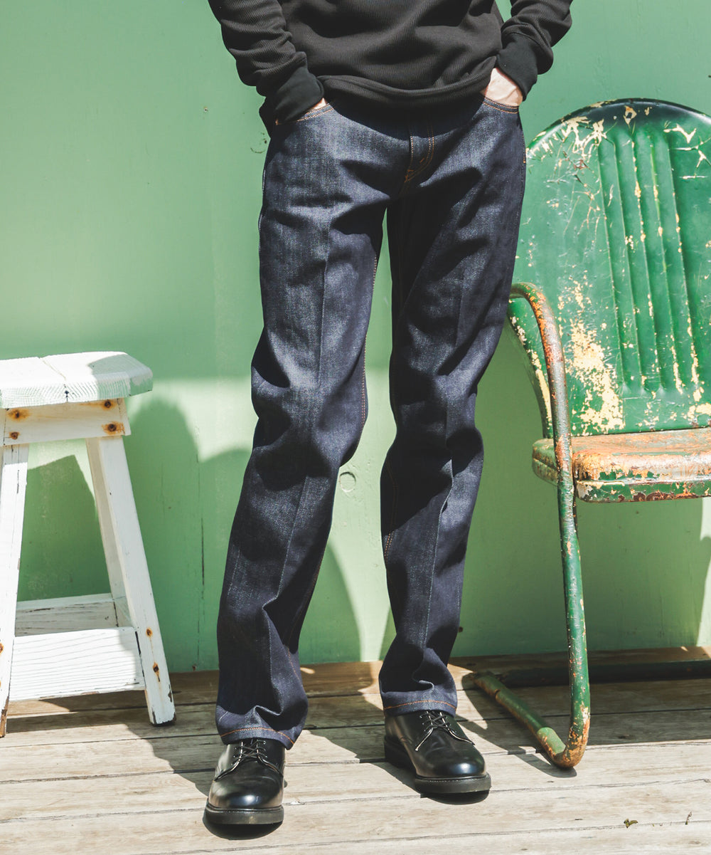14oz SELVAGE DENIM / RIGID STANDARD STRAIGHT JEANS / M253107