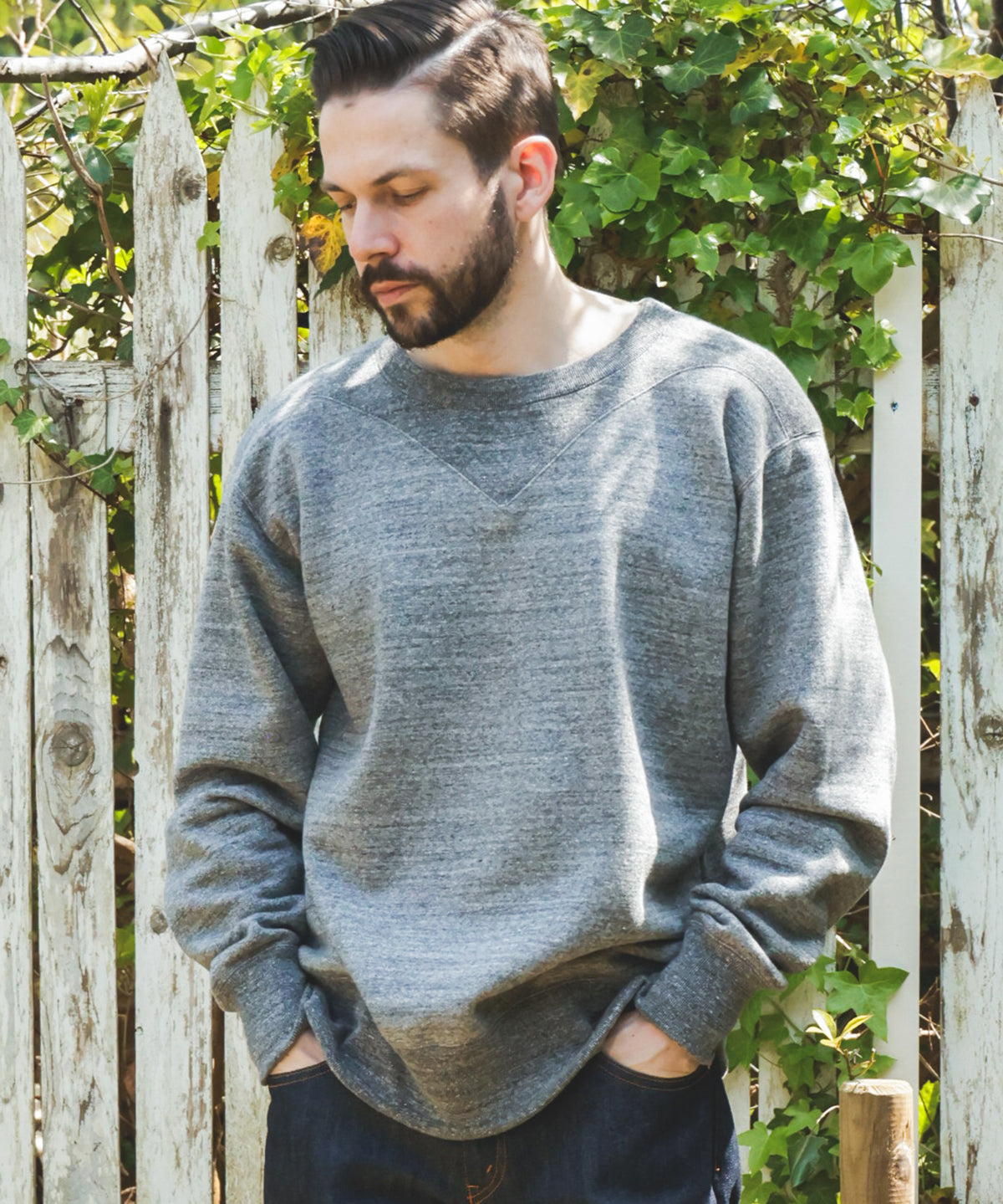 FRENCH TERRY RAFFY COTTON / GUSSET YOKE SHIRT / M253125