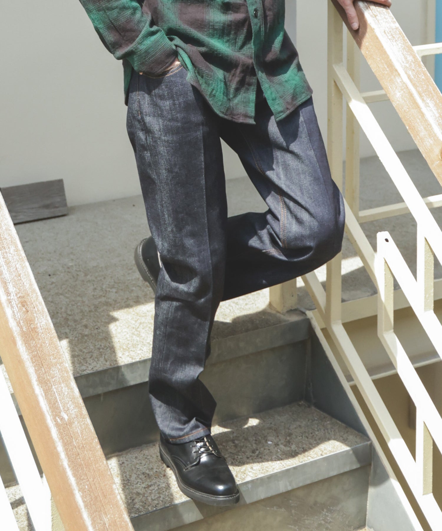 14oz SELVAGE DENIM / RIGID STANDARD STRAIGHT JEANS / M253107