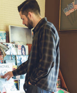 TENCEL CHECK / SQUARE REGULAR COLLAR SHIRT / M253102