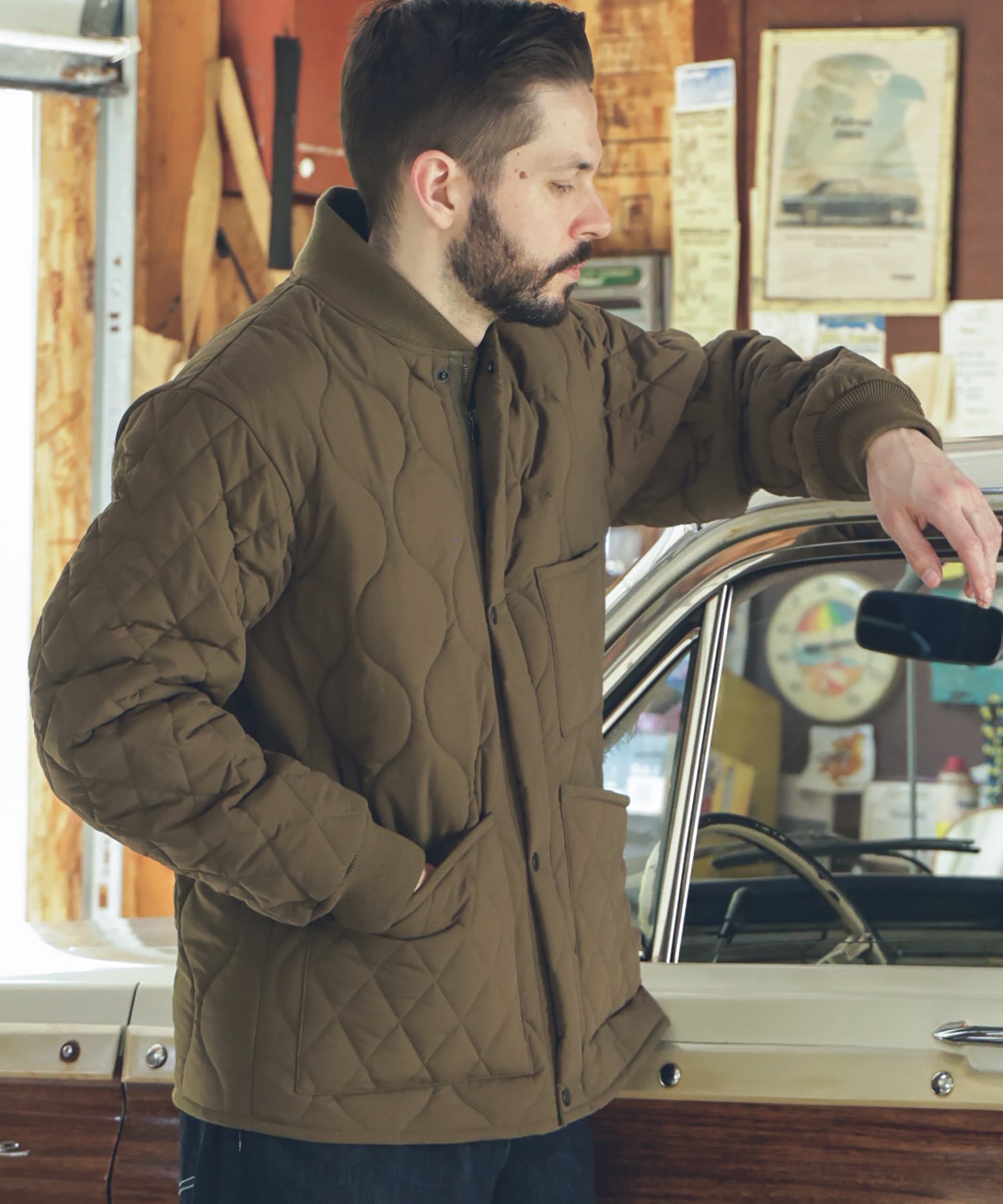 LIGHT SHELL QUILTED NYLON / CWU-9P JACKET / M253137