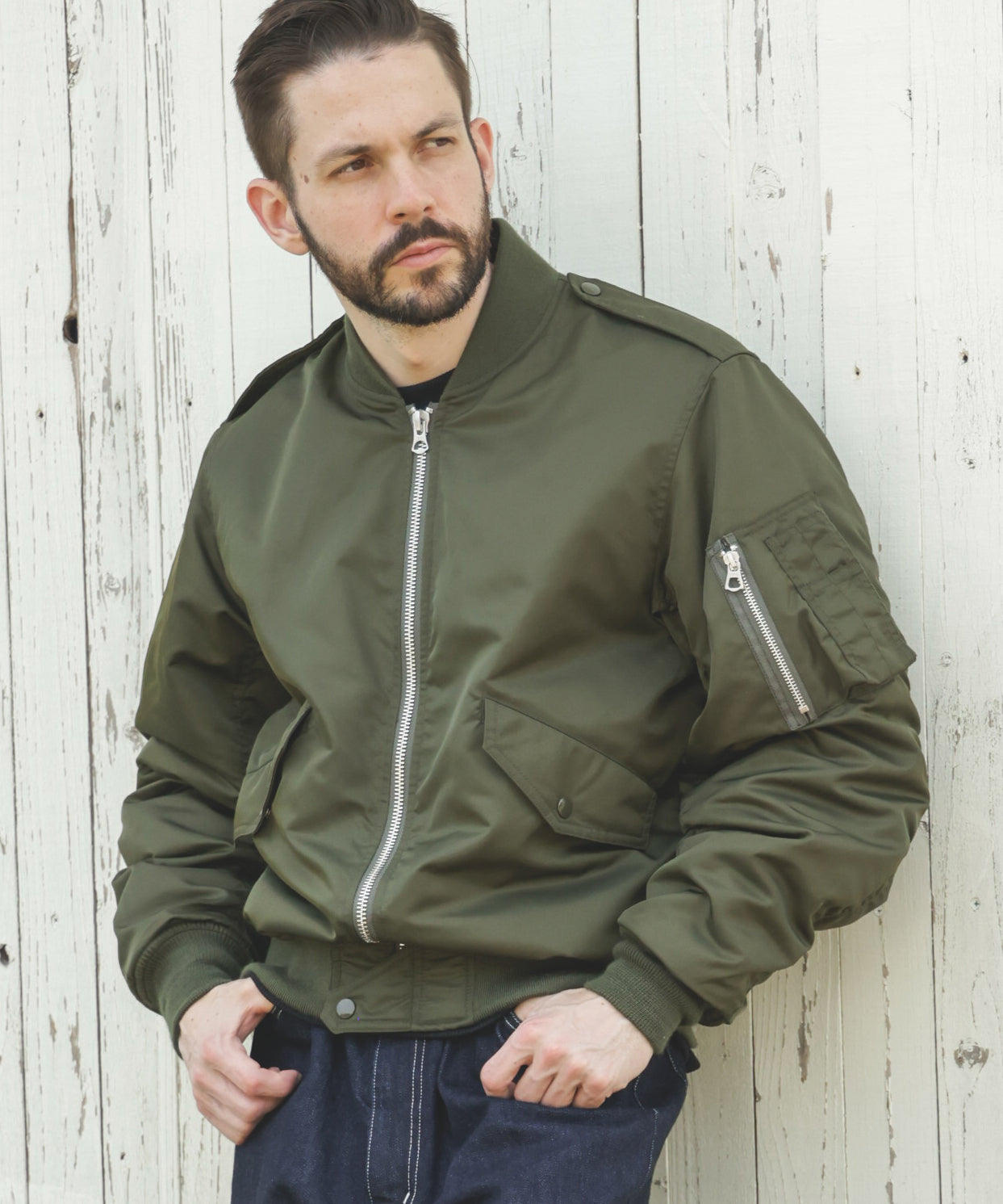 MILITARY NYLON / L-2 FLIGHT JACKET / M253136