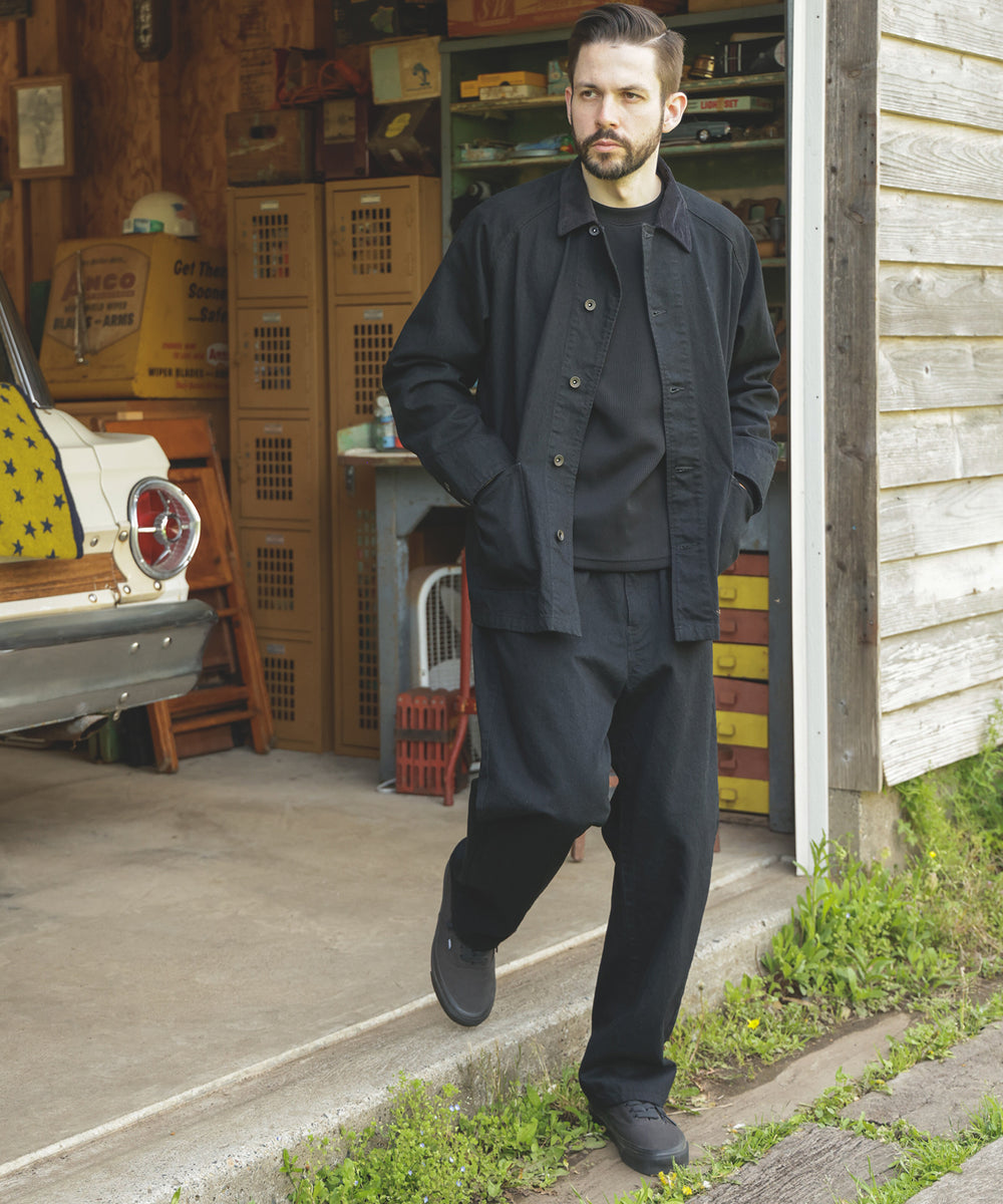 RINSE WASH 12oz CRUNCH DEINIM / 5-BUTTON COVERALL / M253114