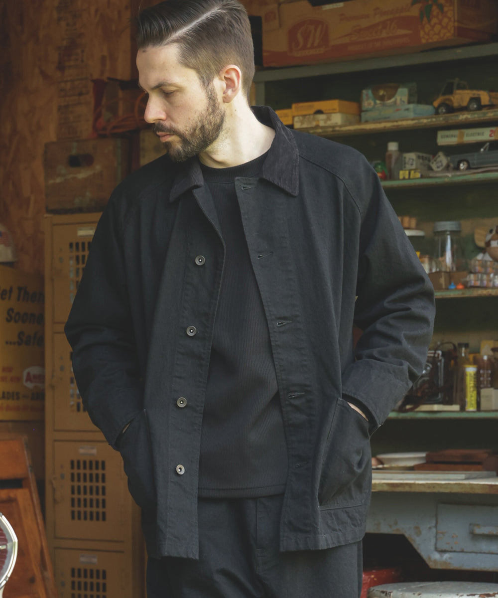 RINSE WASH 12oz CRUNCH DEINIM / 5-BUTTON COVERALL / M253114
