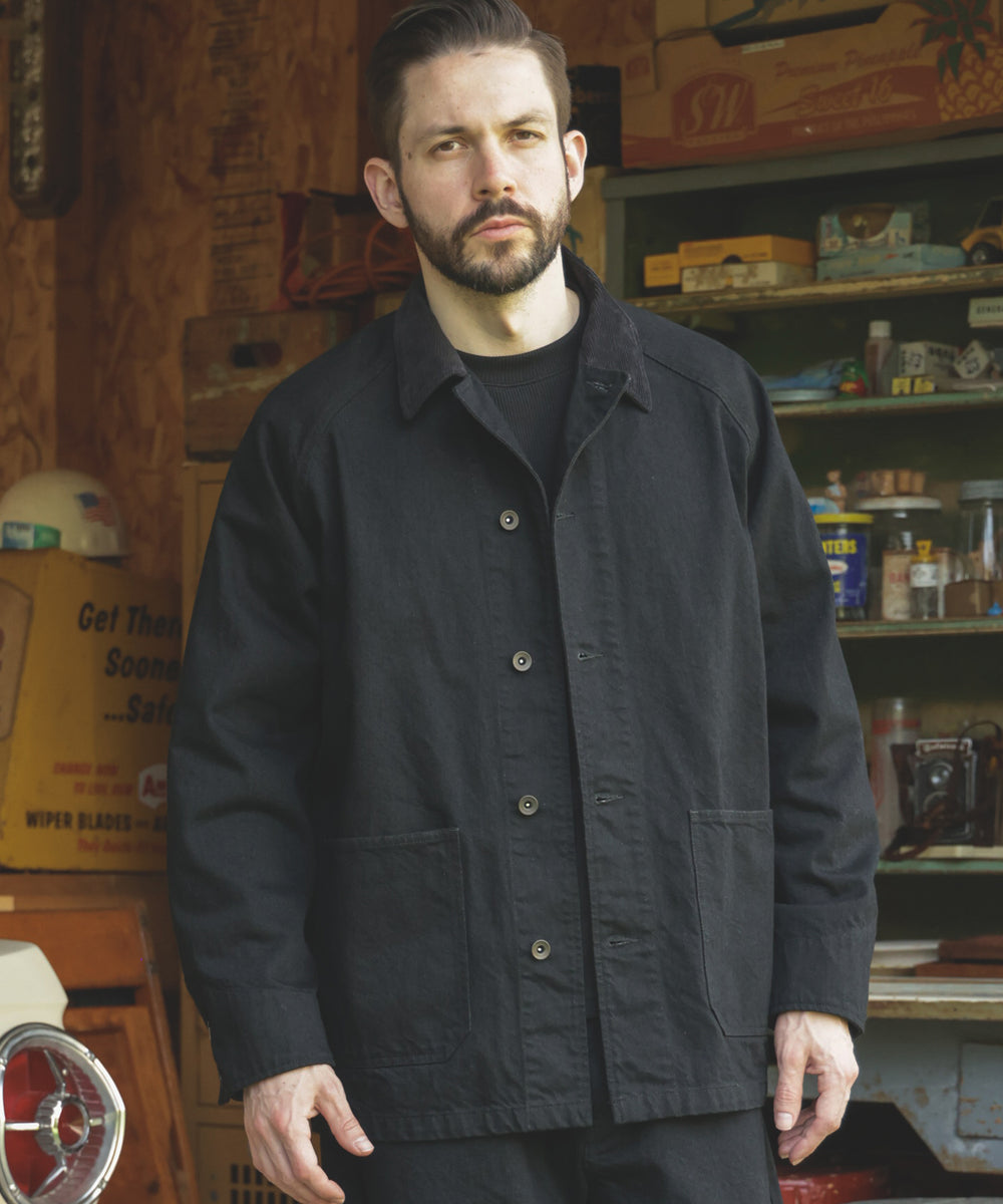 RINSE WASH 12oz CRUNCH DEINIM / 5-BUTTON COVERALL / M253114