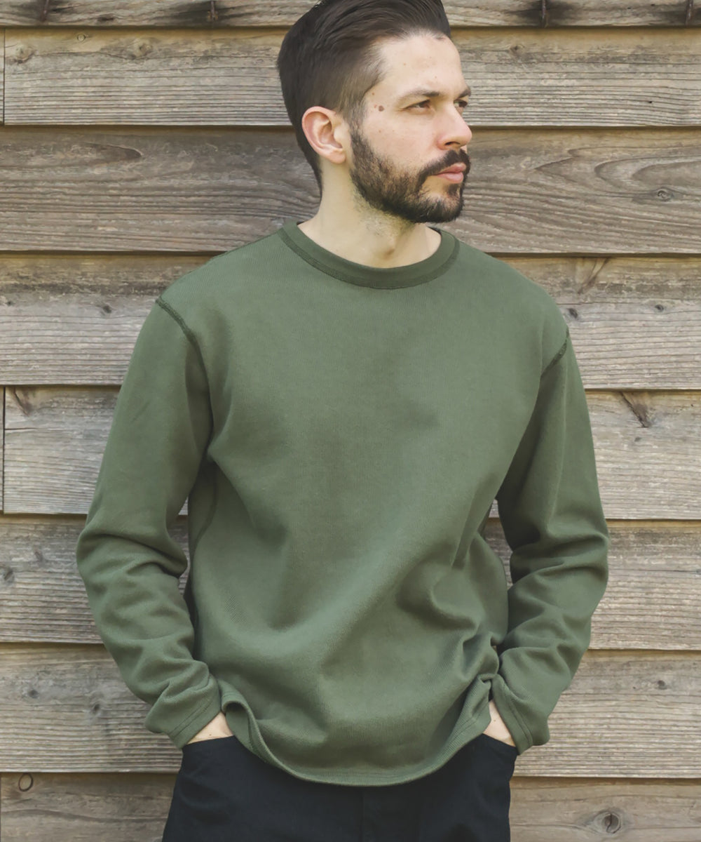 HEAVY-DUTY COTTON / FLAT SEAMER CREW NECK SHIRT / M253130