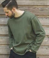 HEAVY-DUTY COTTON / FLAT SEAMER CREW NECK SHIRT / M253130