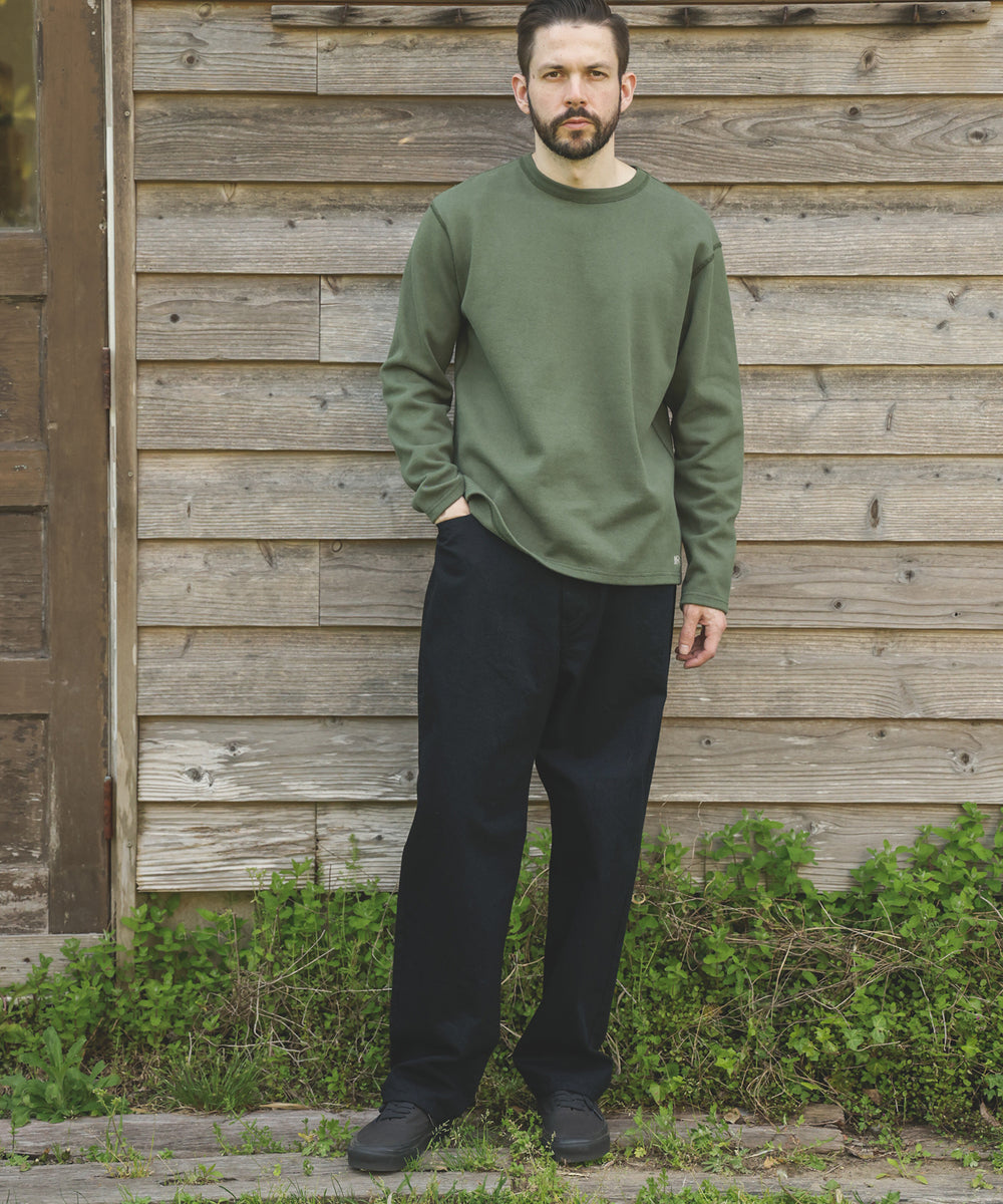 HEAVY-DUTY COTTON / FLAT SEAMER CREW NECK SHIRT / M253130