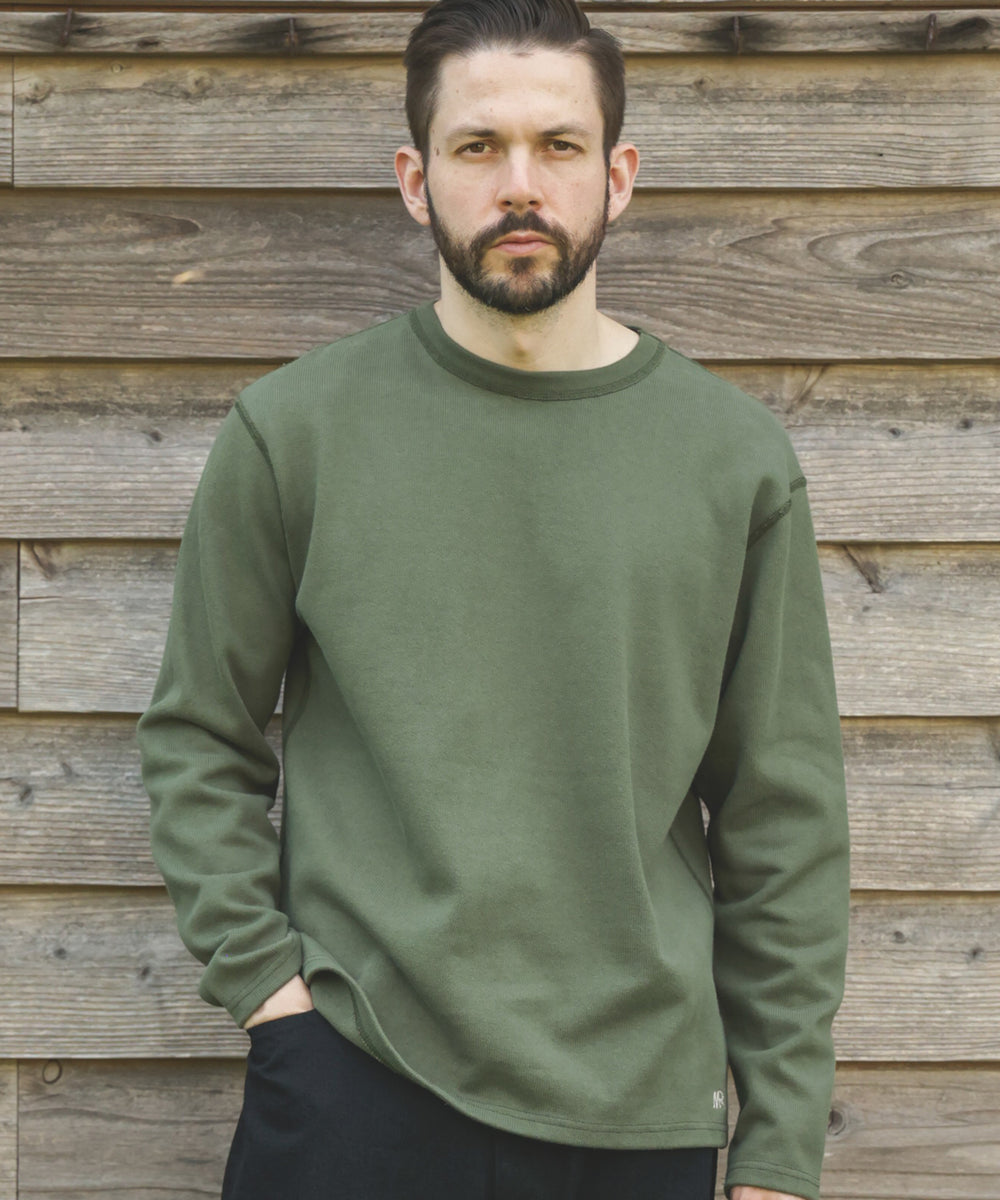 HEAVY-DUTY COTTON / FLAT SEAMER CREW NECK SHIRT / M253130