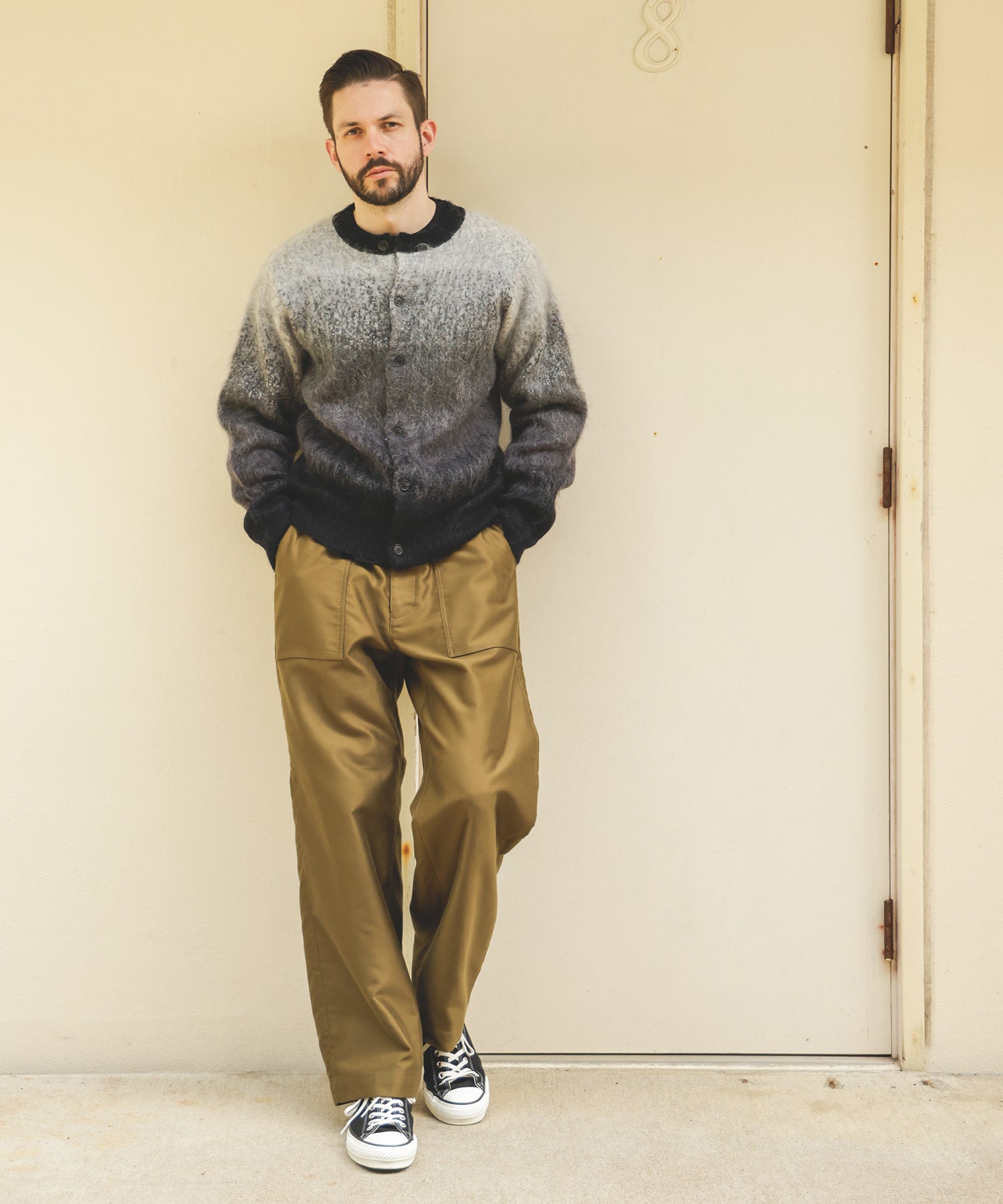 GRADATION MOHAIR KNIT / 6-BUTTON CARDIGAN / M253139