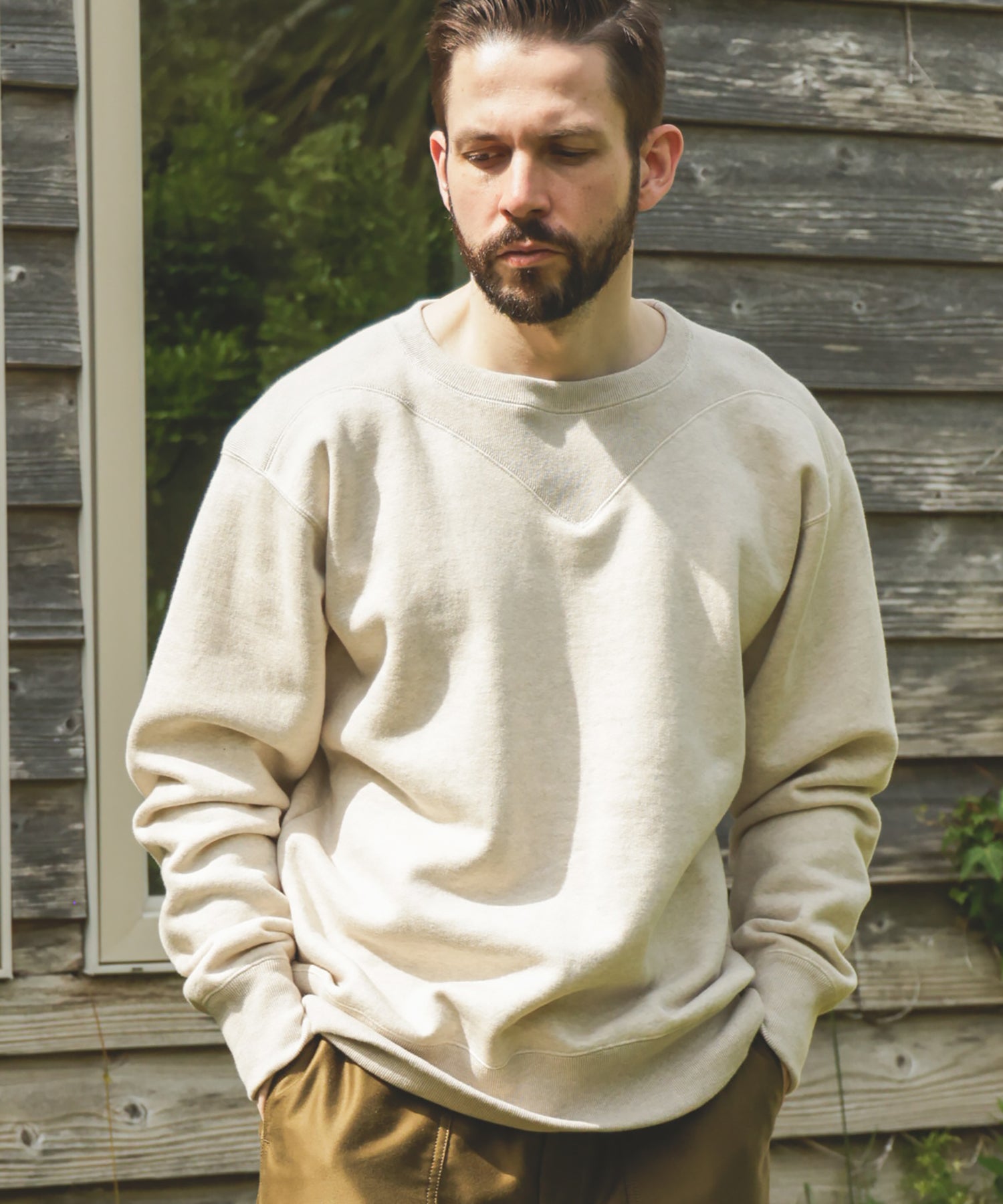 FRENCH TERRY RAFFY COTTON / GUSSET YOKE SHIRT / M253125
