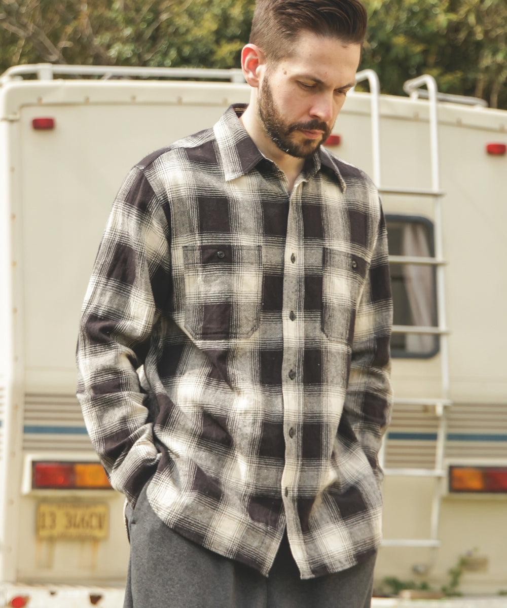 OMBRE CHECK NEL / WORK SHIRT / M253120