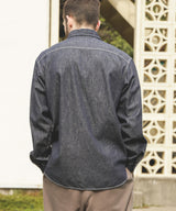 6oz DENIM / RINSE WASH SERVICEMAN SHIRT / M253104