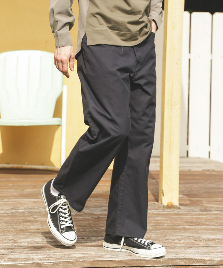 GERMAN DUCK / WASHED WIDE STRIGHT PANTS / M253110