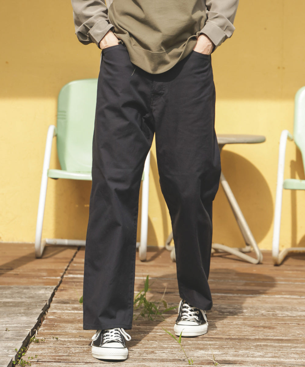 GERMAN DUCK / WASHED WIDE STRIGHT PANTS / M253110
