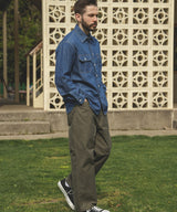 6oz DENIM / BLEACH WASH SERVICEMAN SHIRT / M253105