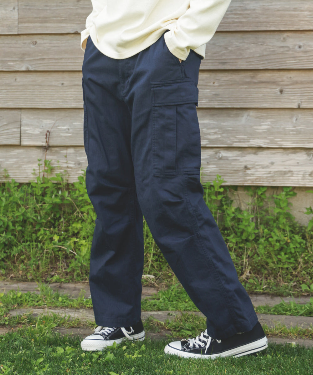 US NAVY HERRINGBONE / M-65 FIELD CARGO PANTS / M253117