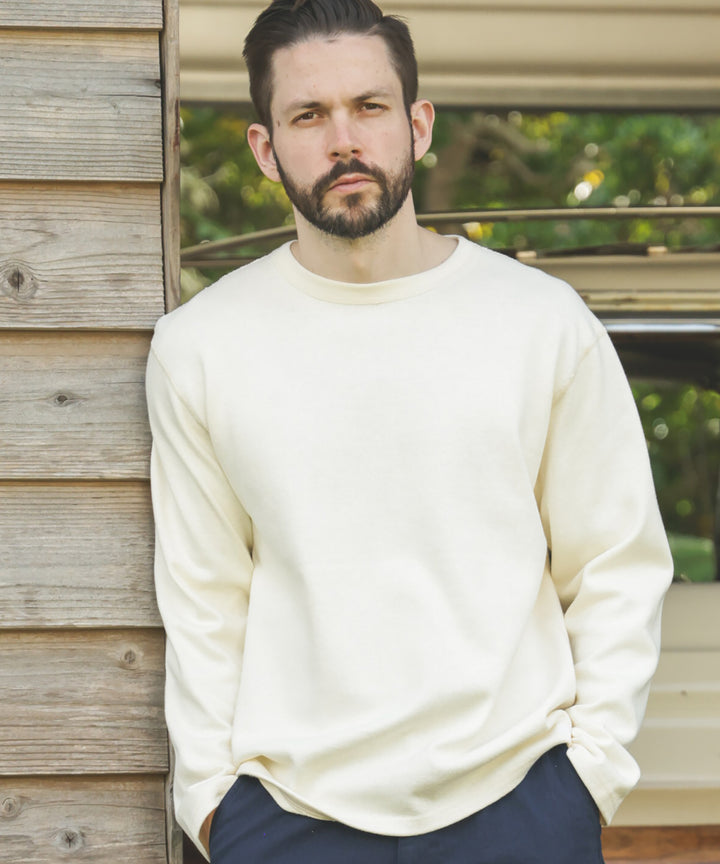 HEAVY-DUTY COTTON / FLAT SEAMER CREW NECK SHIRT / M253130