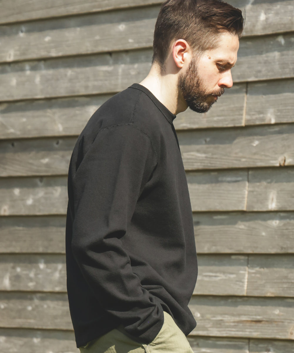 HEAVY-DUTY COTTON / FLAT SEAMER CREW NECK SHIRT / M253130