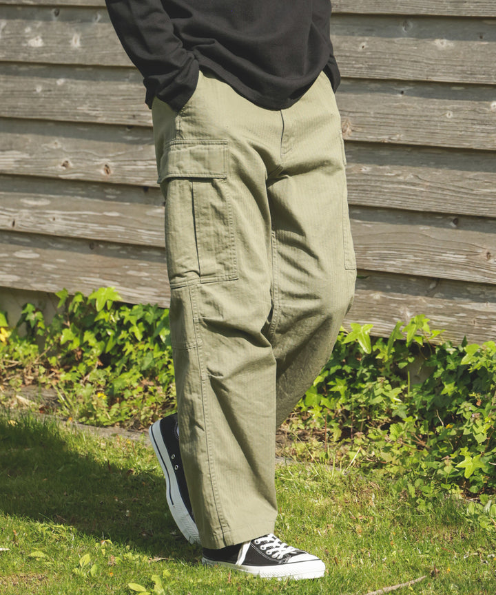 US NAVY HERRINGBONE / M-65 FIELD CARGO PANTS / M253117