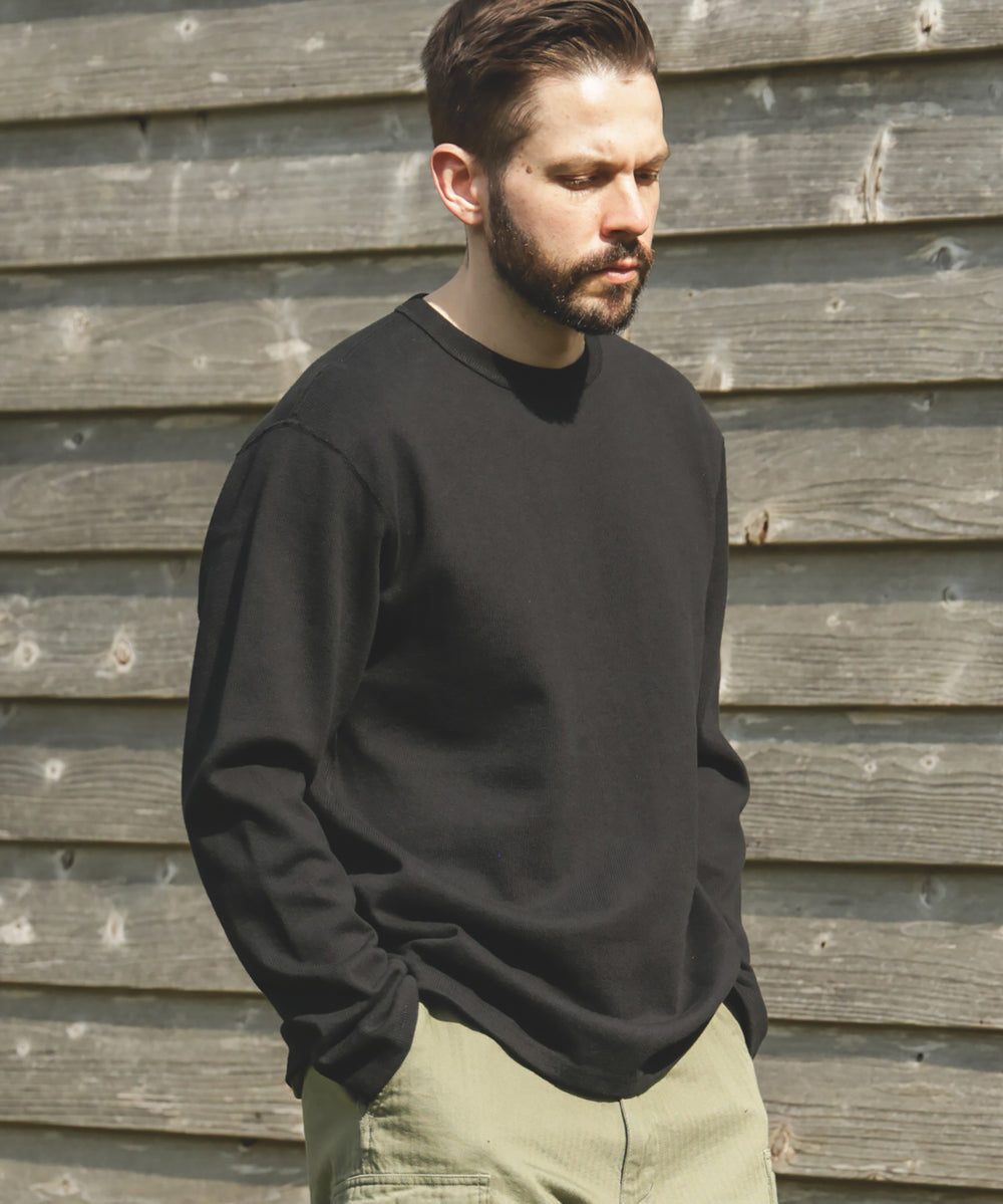 HEAVY-DUTY COTTON / FLAT SEAMER CREW NECK SHIRT / M253130