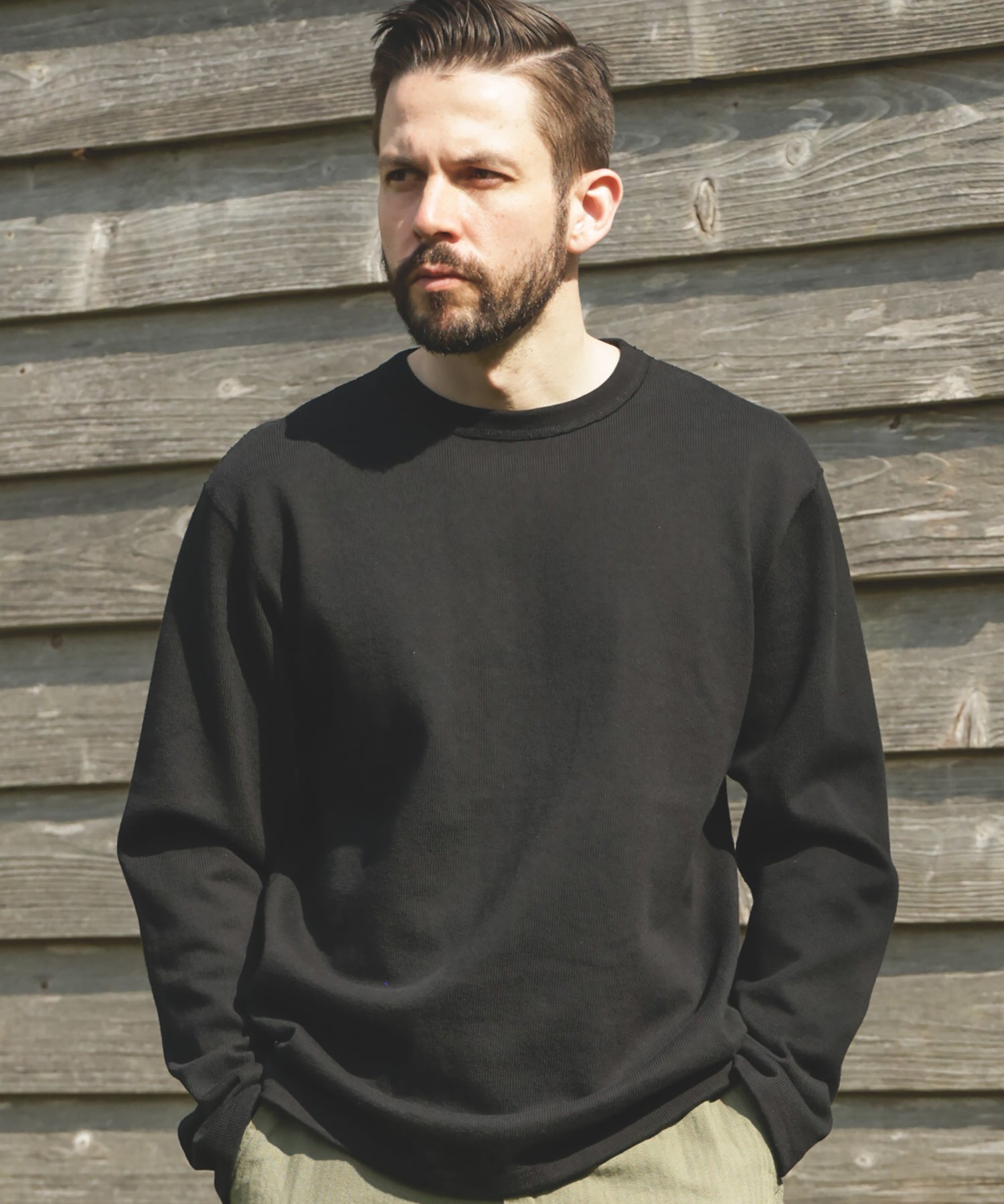 HEAVY-DUTY COTTON / FLAT SEAMER CREW NECK SHIRT / M253130