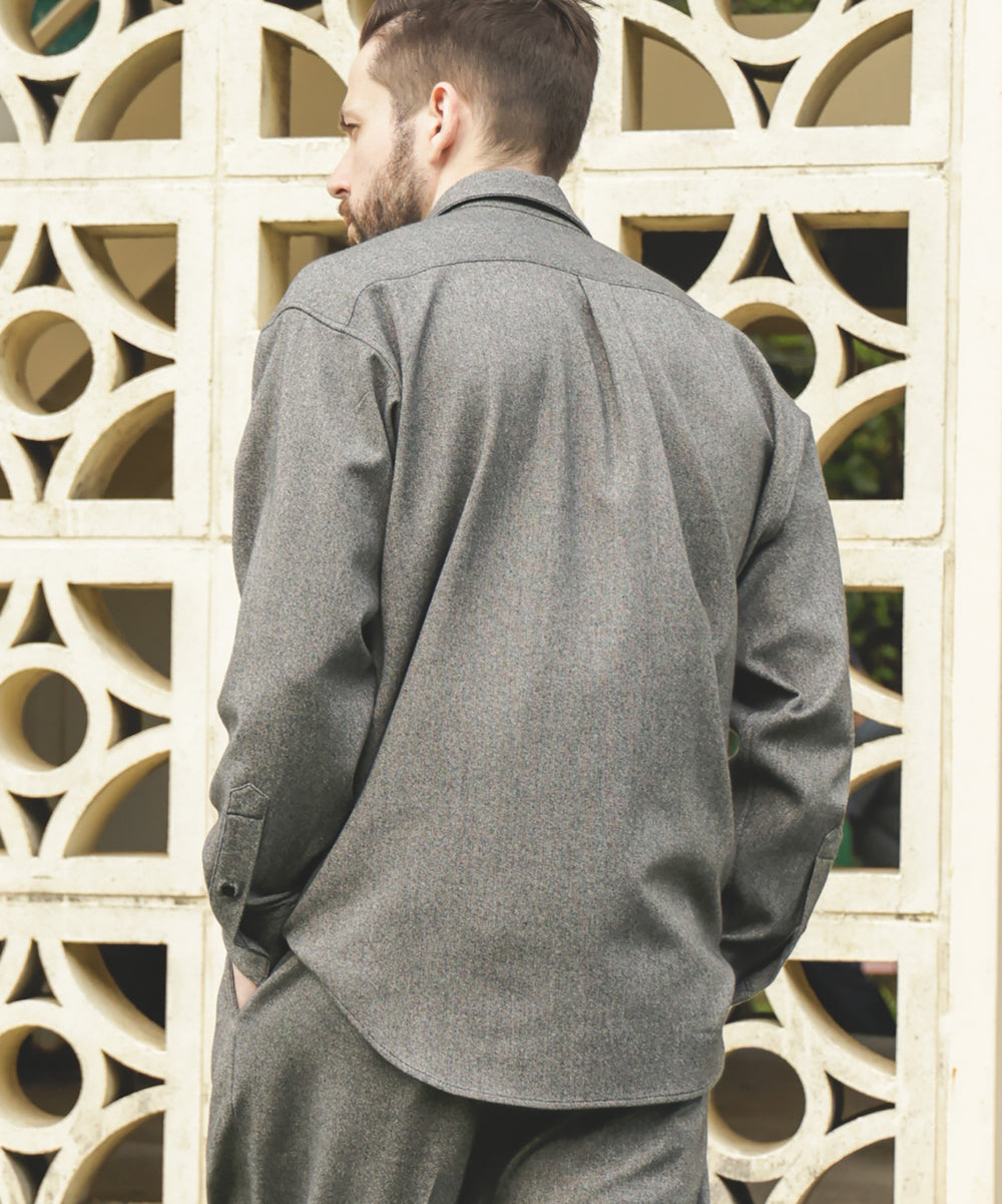 PEACHSKIN STRETCH GABARDINE / CPO SHIRT / M253118