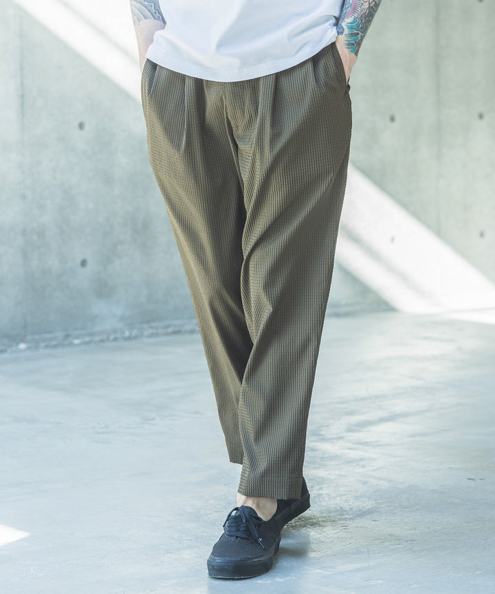 【予約商品】DOT AIR SUCKER / 2TACK TAPERED EASY PANTS / M262108